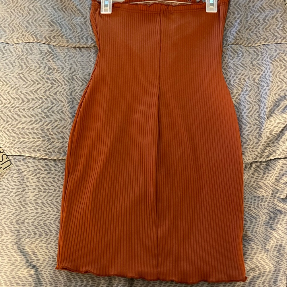 Brick colored dress from sweet mayhem.